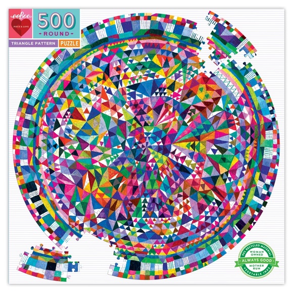 Eeboo Triangle patten 500 piece puzzle - Picture 4 of 5